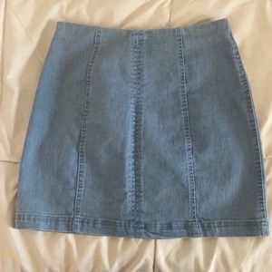 American threads denim skirt